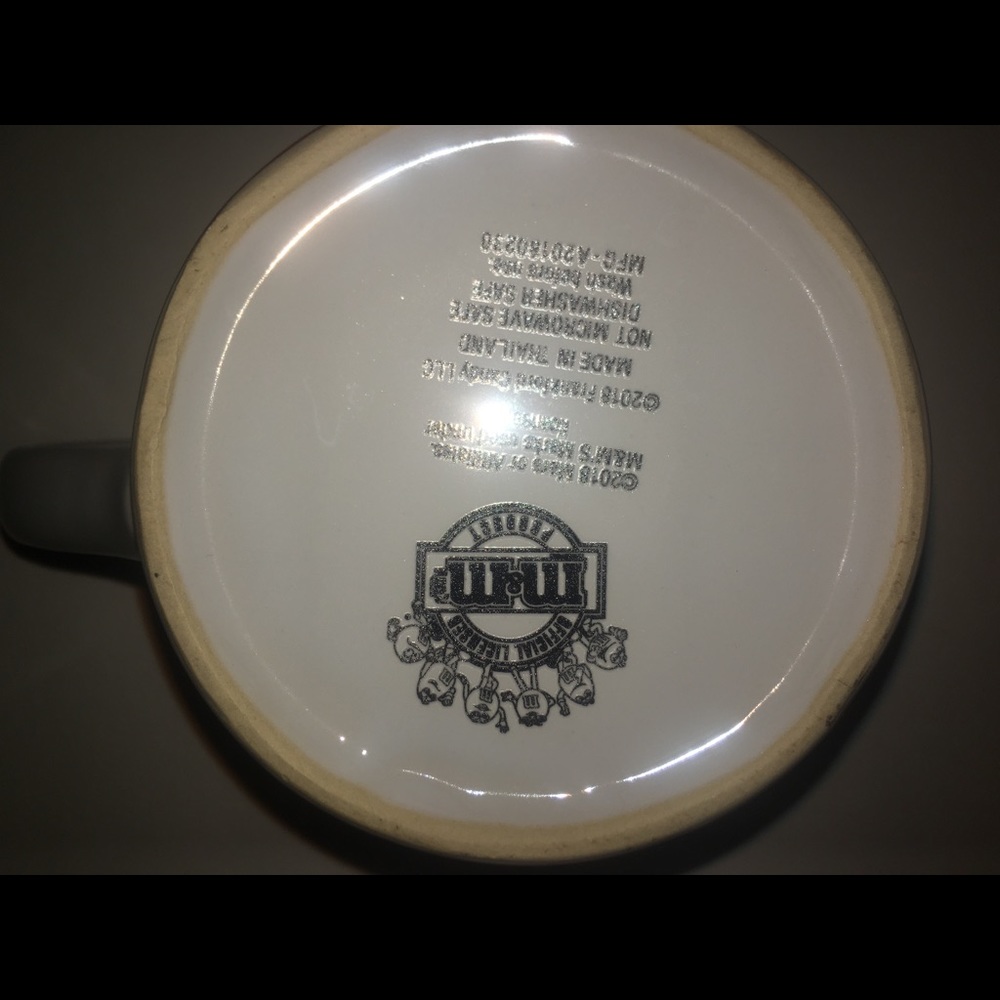 Red M&M Mars Coffee Mug